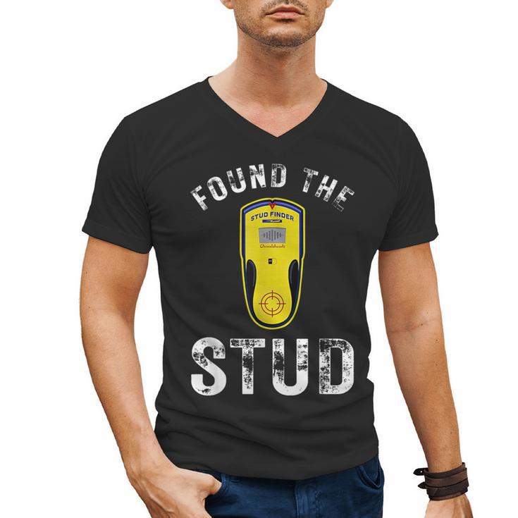 Found The Stud Dad Joke Handy Tools Stud Finder Men's V-Neck T-Shirt