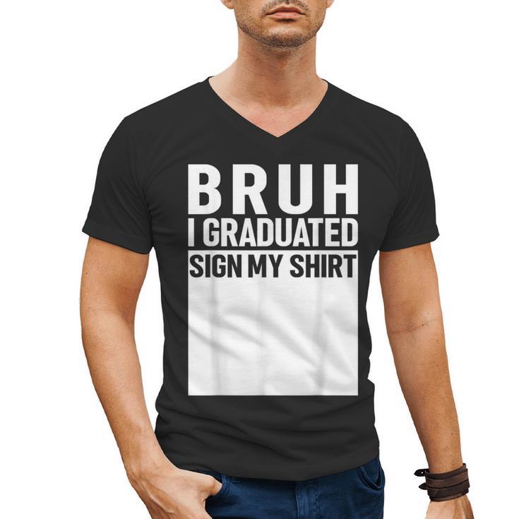 Funny College School Graduation 2025 I Graduated Sign My Men's V-Neck T-Shirt