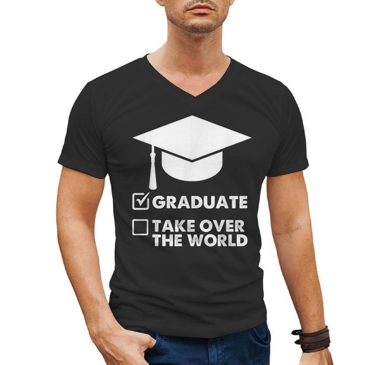 Funny Graduate Joke Mens Womens Graduation Gifts Men's V-Neck T-Shirt