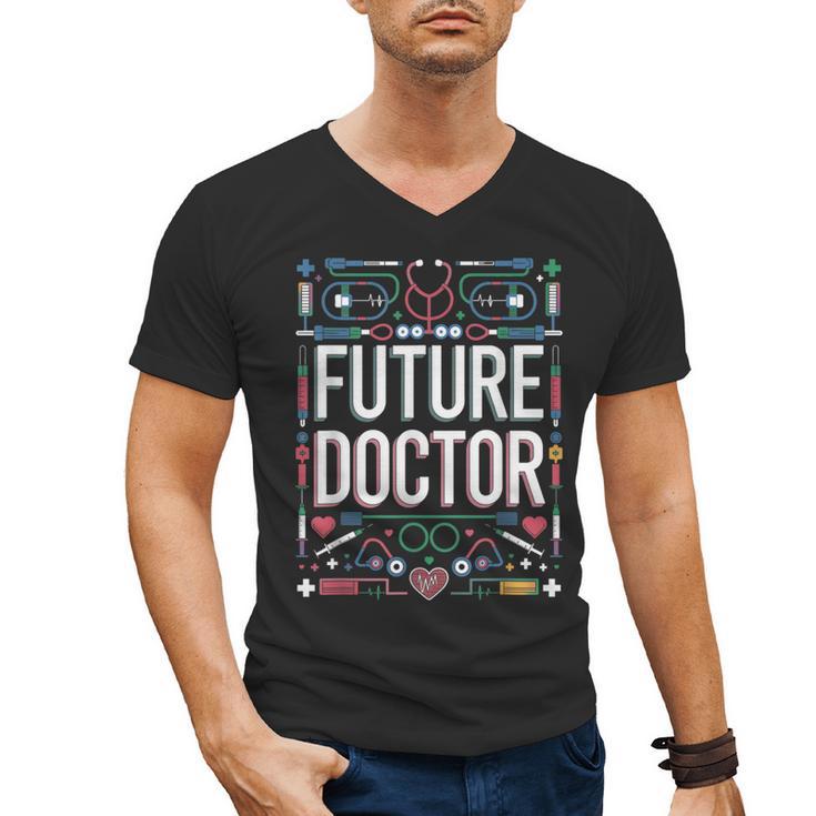 Future Doctor Graduation School Kids Toddler Women Men Men's V-Neck T-Shirt