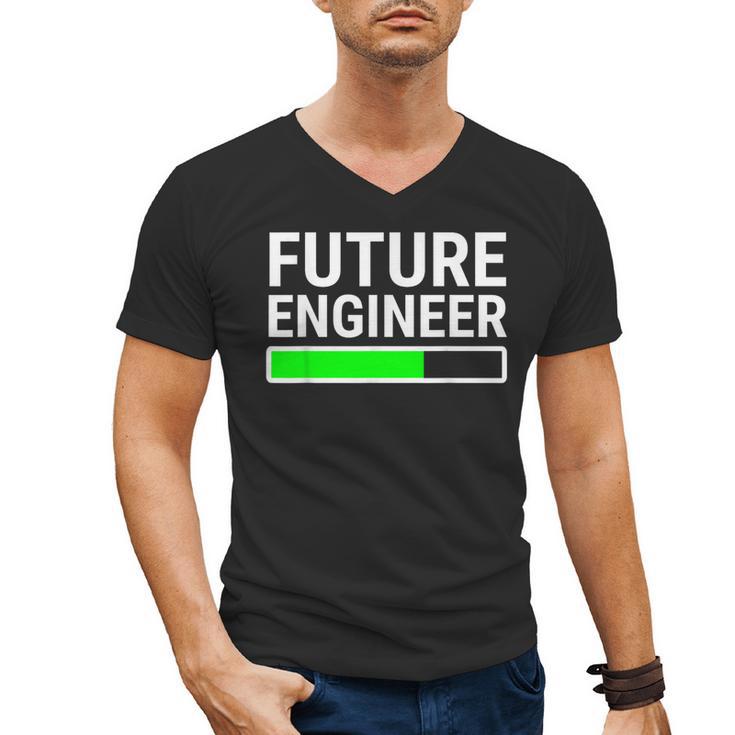 Future Engineer Loading Bar Cool Graduation Men's V-Neck T-Shirt