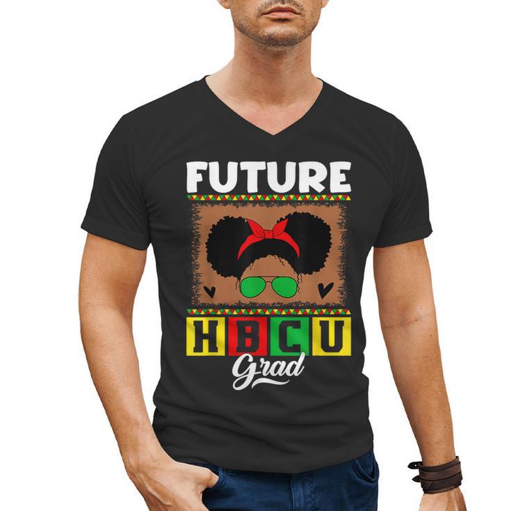 Future HBCU Grad HBCU Tomorrow Girl Graduation Kids Men's V-Neck T-Shirt