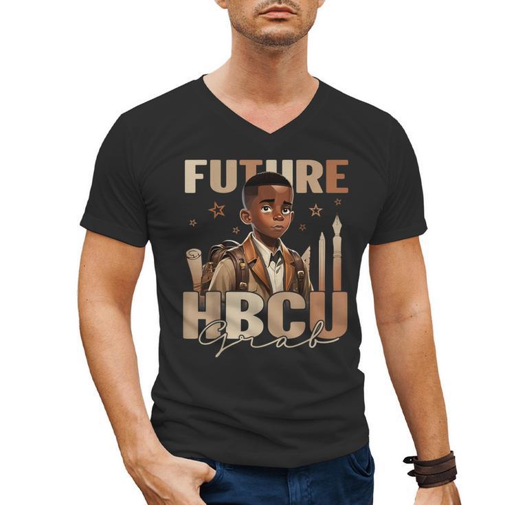 Future HBCU Grad History Boy Kids Graduation HBCU Men's V-Neck T-Shirt