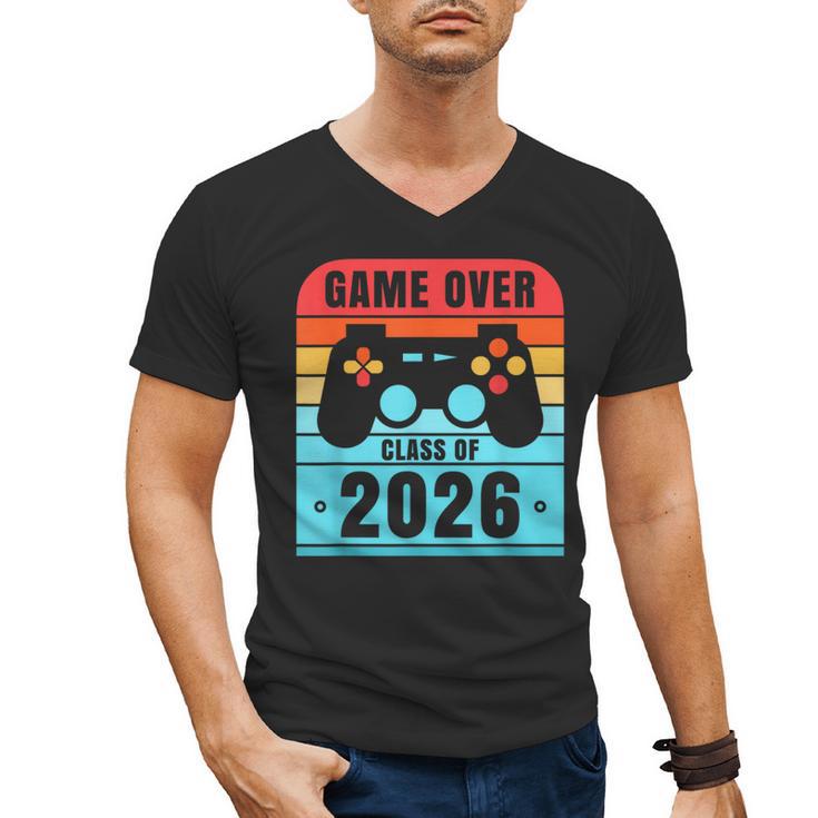 Game Over Class Of 2026 Shirt Students Graduation Men's V-Neck T-Shirt