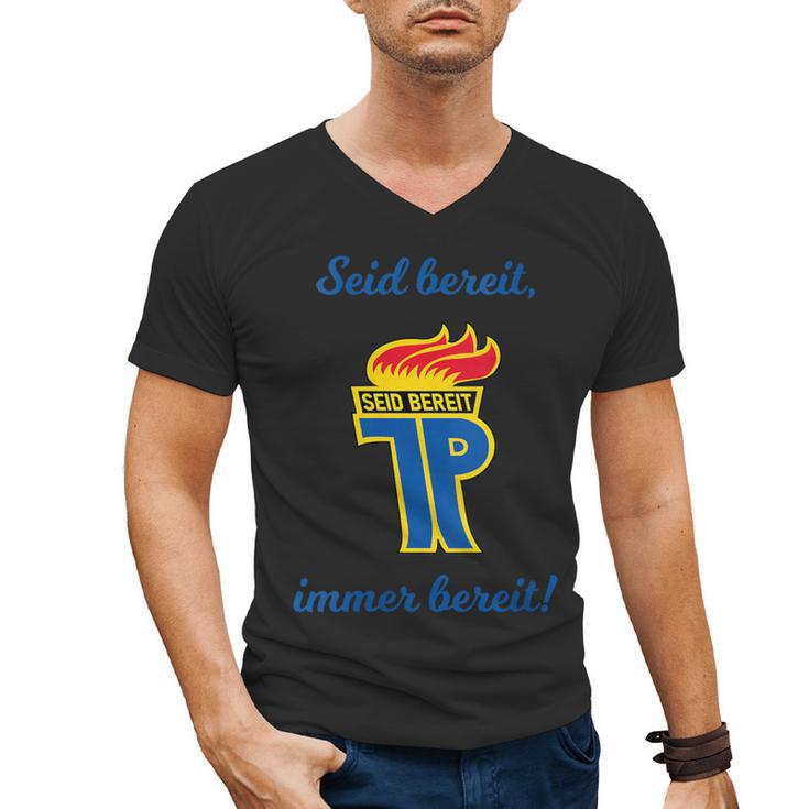 GDR Pioneer East East Nostalgia USSR Soviet Union Men's V-Neck T-Shirt