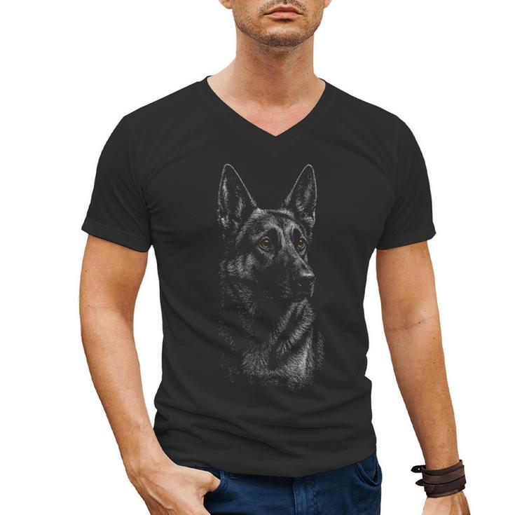 German Shepherd Dog Lover For Dog Mom Dad Men Women Men's V-Neck T-Shirt