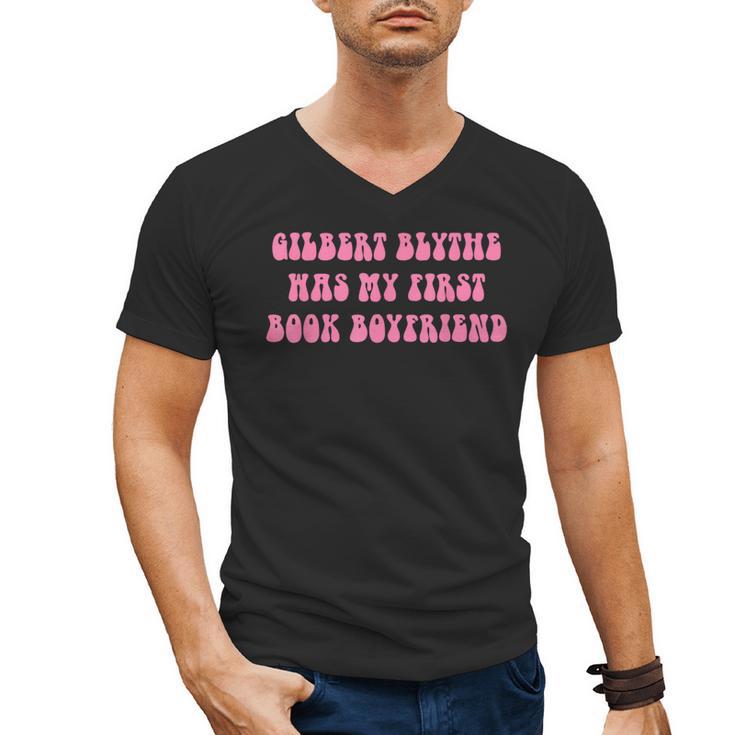 Gilbert Blythe Was My First Book Boyfriend Quote Men's V-Neck T-Shirt
