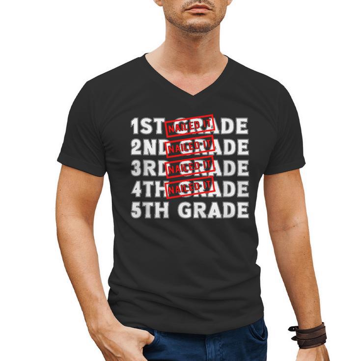 Goodbye 4th Grade Graduation Last Day School Hello 5th Grade Men's V-Neck T-Shirt