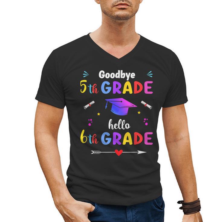 Goodbye 5th Grade Graduation Class Of 2023 Hello 6th Grade Men's V-Neck T-Shirt