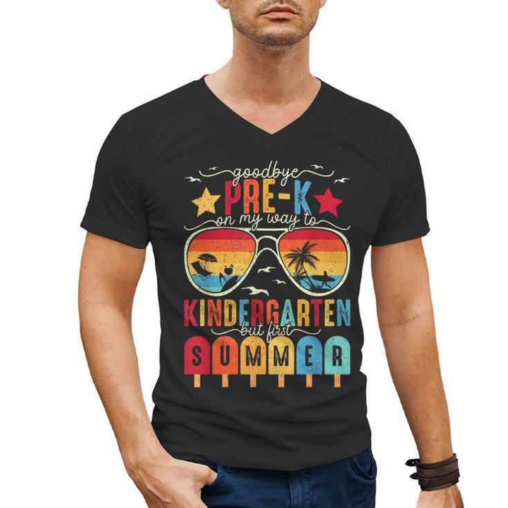 Goodbye Pre-k Graduation Kindergarten Summer Break Graduate Men's V-Neck T-Shirt