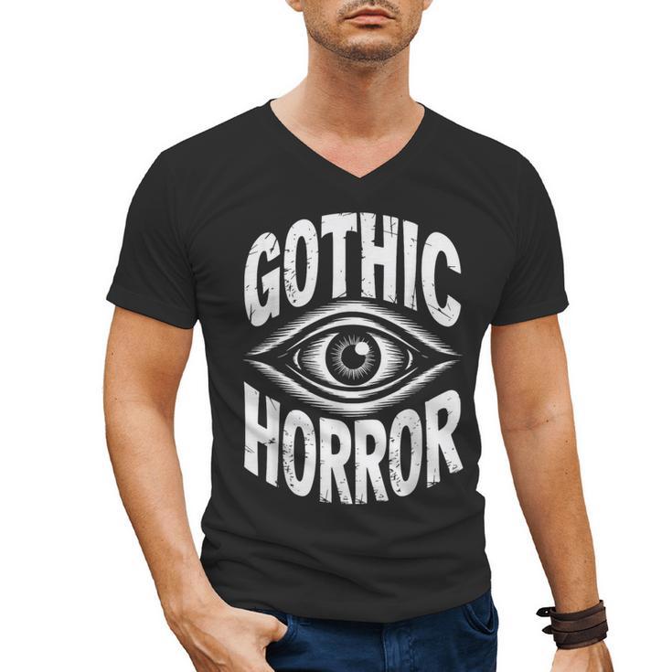 Gothic Classic Horror Thriller Book Movie Film Halloween Men's V-Neck T-Shirt