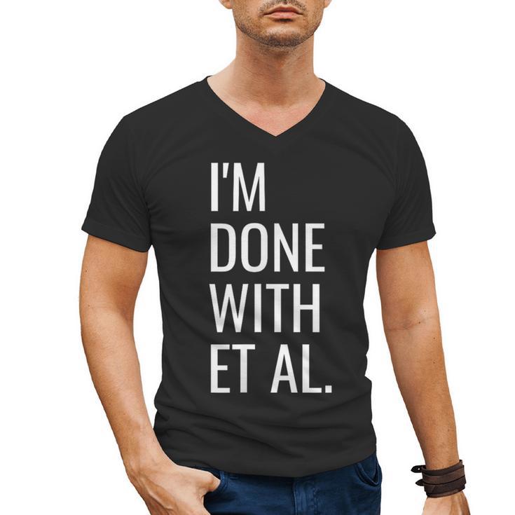 Grad Student Dissertation Thesis PhD Graduation Men's V-Neck T-Shirt