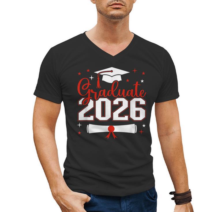 Graduate 2026 For Class Of 2026 Graduation Men's V-Neck T-Shirt