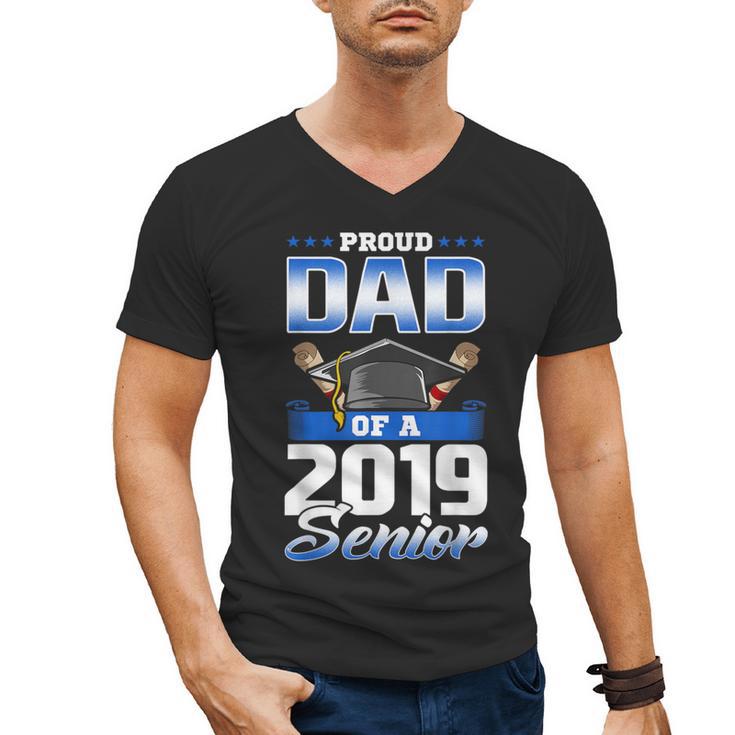 Graduation 2019 TShirt Proud Dad Of Senior Men's V-Neck T-Shirt