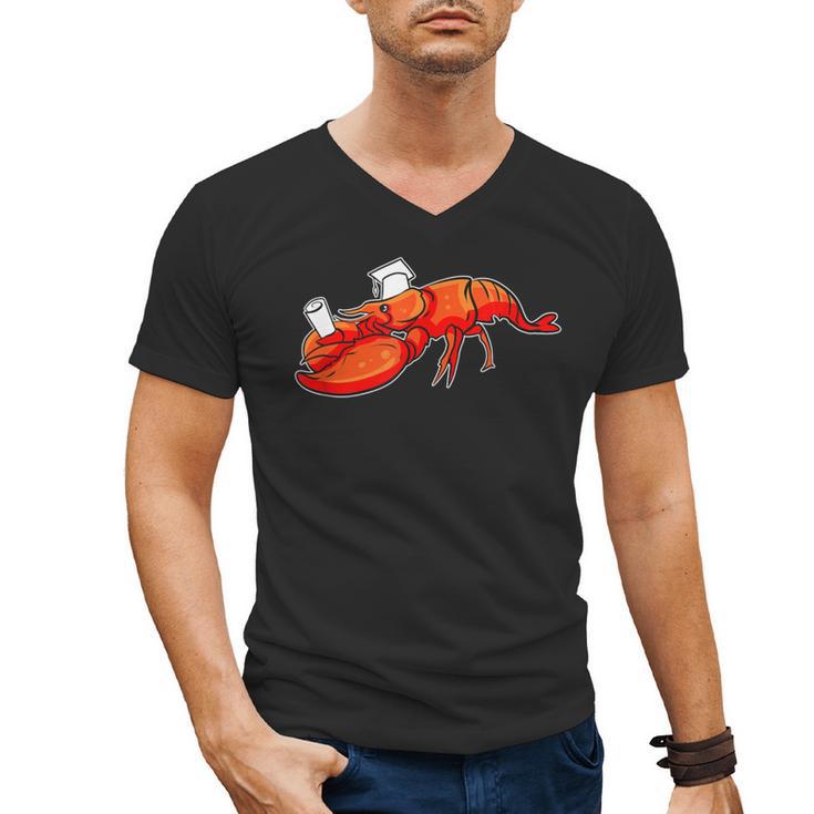 Graduation Bachelor Master Doctor PhD Study School Lobster Men's V-Neck T-Shirt