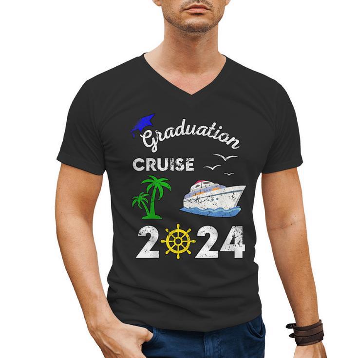 Graduation Cruise 2024 Ship Boat Vacation Summer Vacation Men Women Kids Men's V-Neck T-Shirt