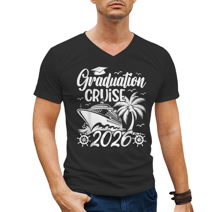 Graduation Cruise Trip 2026 Vacation Graduate Cruising Men's V-Neck T-Shirt