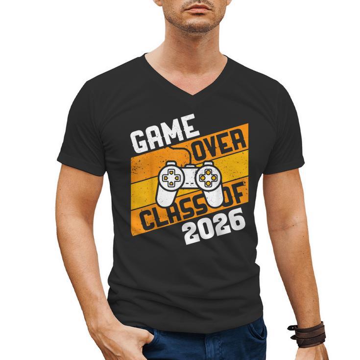 Graduation Video Gamer Game Over Class Of 2026 Senior Men's V-Neck T-Shirt