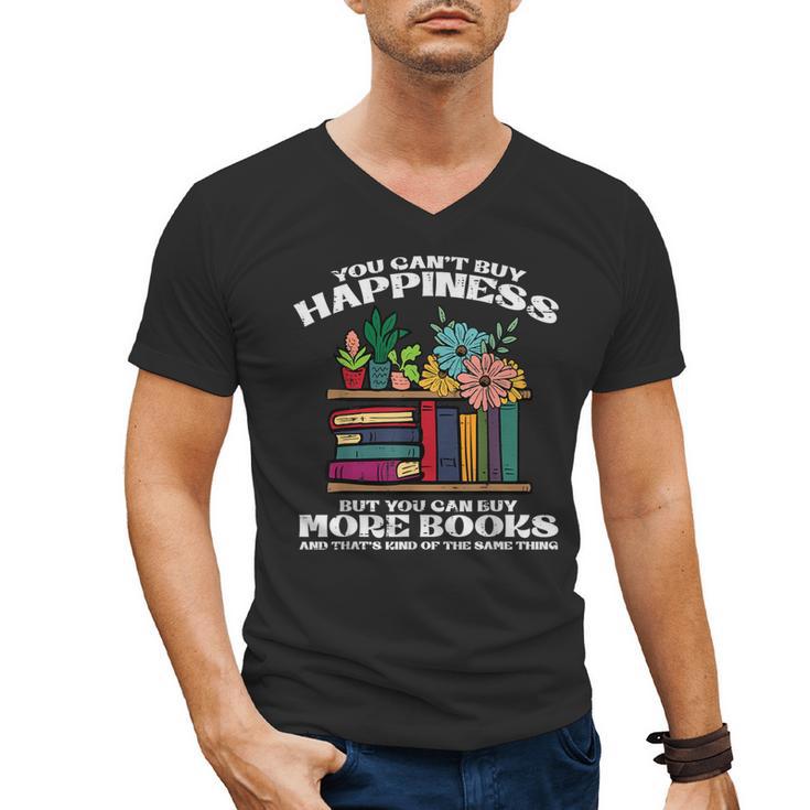 Happiness More Books Read Reading Librarian Men Women Kids Men's V-Neck T-Shirt