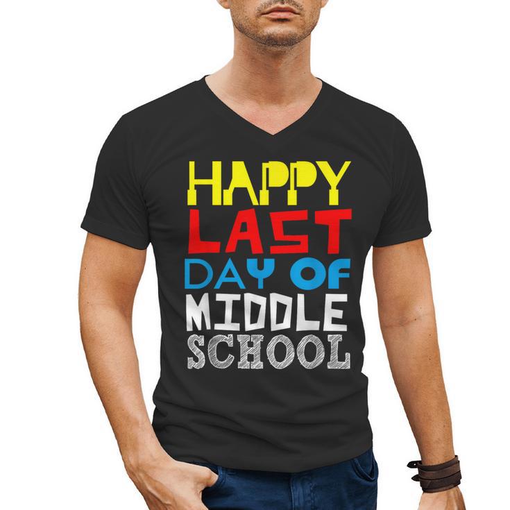 Happy Last Day Of Middle School Graduation Men's V-Neck T-Shirt
