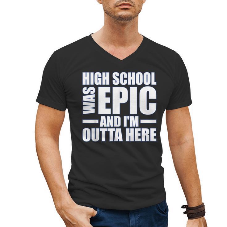 High School Graduate Graduation Party Meme Men's V-Neck T-Shirt