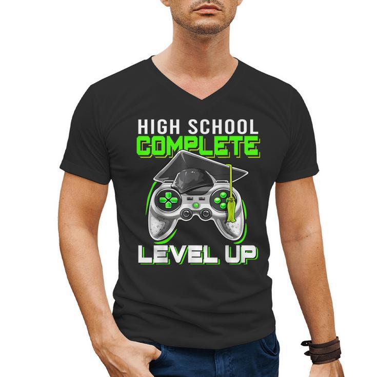 High School Level Complete Class Of 2024 Graduation Men's V-Neck T-Shirt