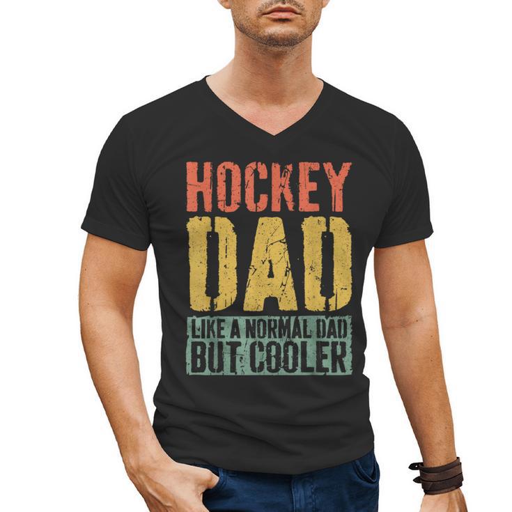 Hockey Dad Shirt Men Fathers Day Hockey Dad Men's V-Neck T-Shirt