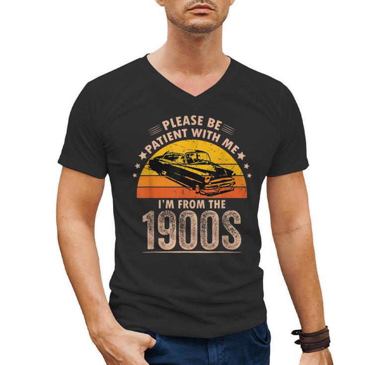 Humorous Saying Please Be Patient With Me I'm From The 1900s Men's V-Neck T-Shirt