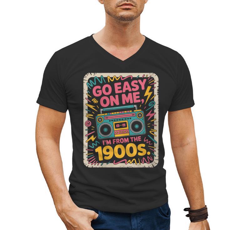 I'm From The 1900s 80s Millennial Boom Box Radio Men's V-Neck T-Shirt