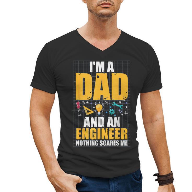 I'm A Dad And Engineer Father Day Engineering Men's V-Neck T-Shirt
