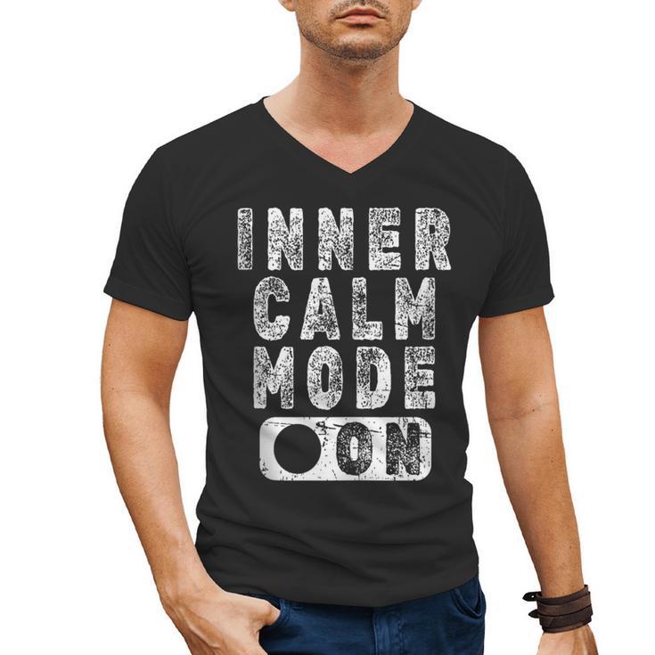 Inner Calm Mode On Introvert Saying Men's V-Neck T-Shirt