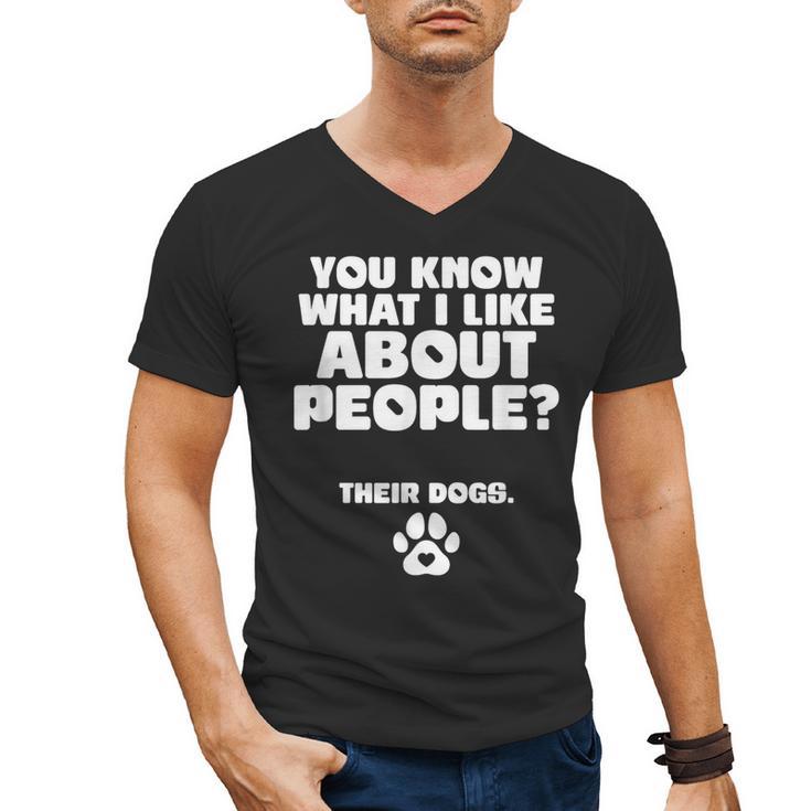Introvert Animal Dog Owner Men's V-Neck T-Shirt