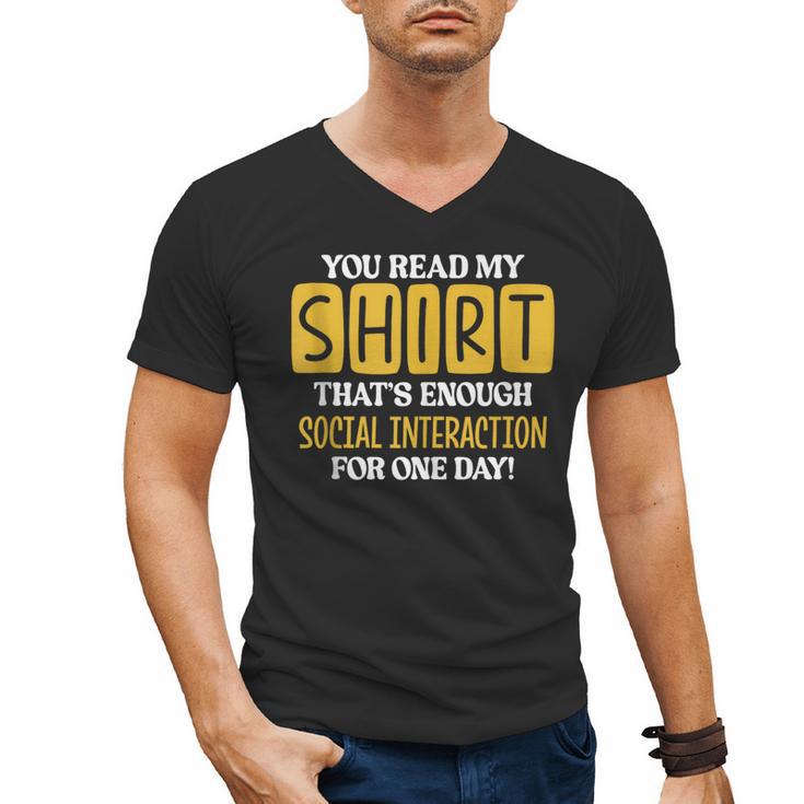 Introvert Quote Motivational For Men Women Kids Men's V-Neck T-Shirt