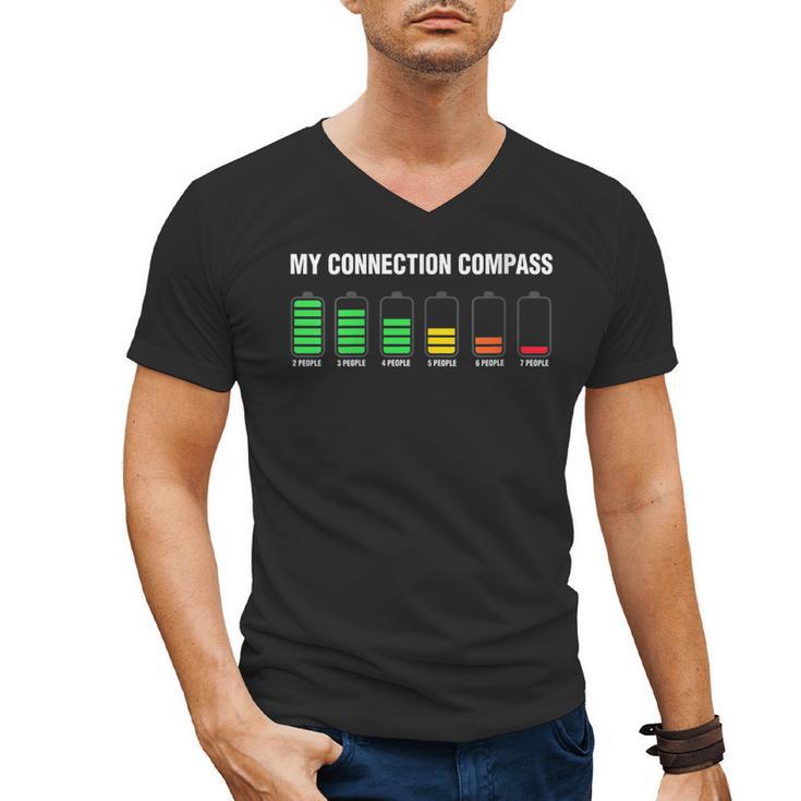 Introvert Tired Battery Men's V-Neck T-Shirt