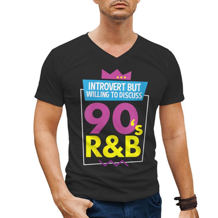 Introvert But Willing To Discuss 90s R&B 1990s Kid Men's V-Neck T-Shirt