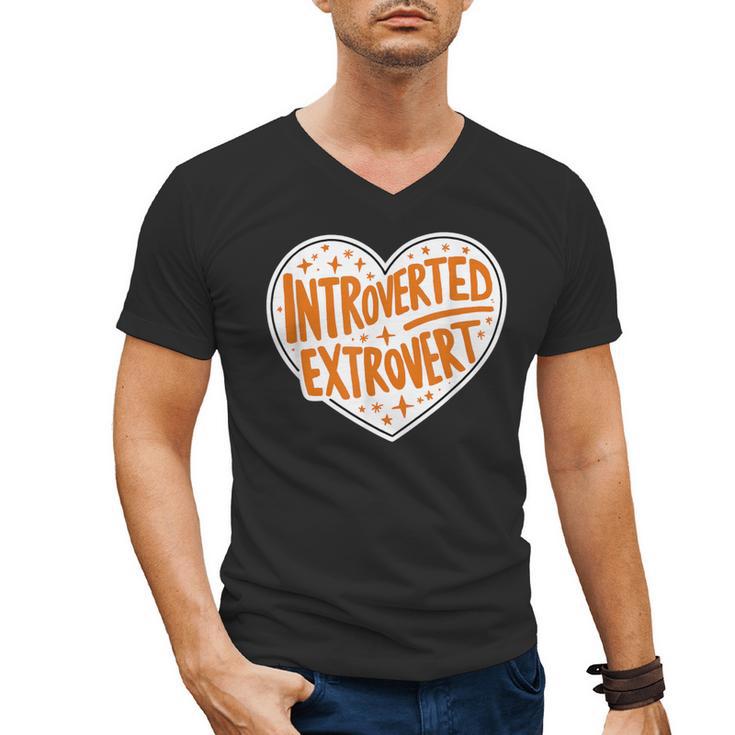 Introverted Extrovert People Hater Calm Peace Lover Men's V-Neck T-Shirt