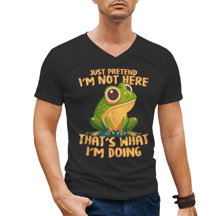 Introverts Thats What Im Doing Just Pretends Men's V-Neck T-Shirt