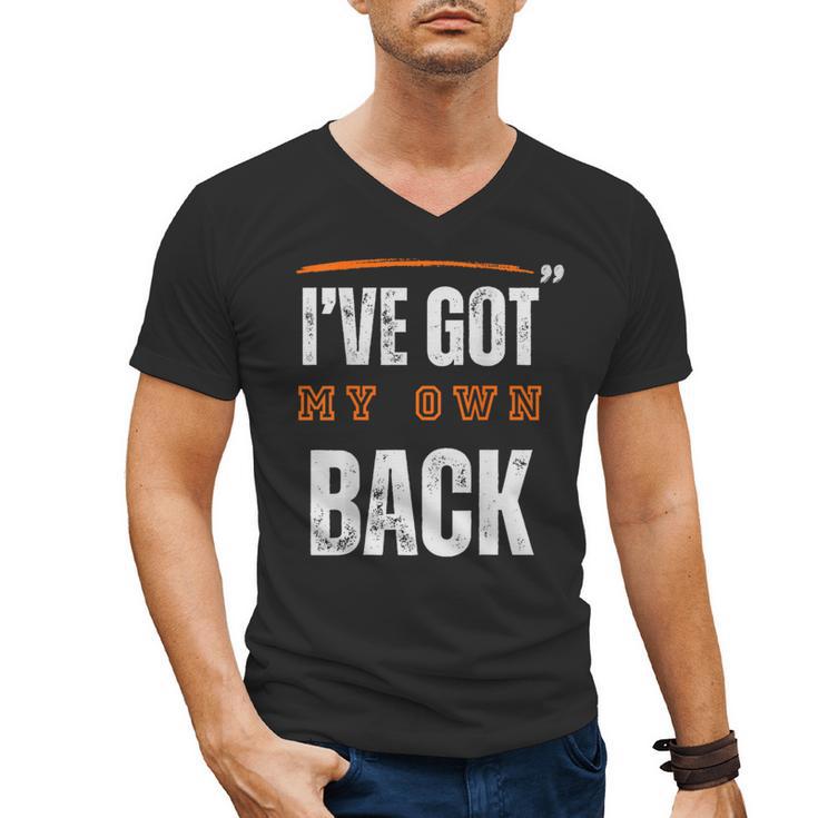 I’VE GOT MY OWN BACK INTROVERT Words On Back Men's V-Neck T-Shirt