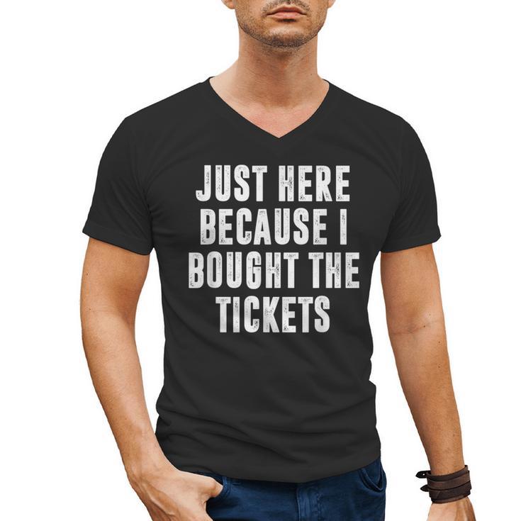 Just Here Because I Bought The Tickets K-Pop Dad Joke Men's V-Neck T-Shirt