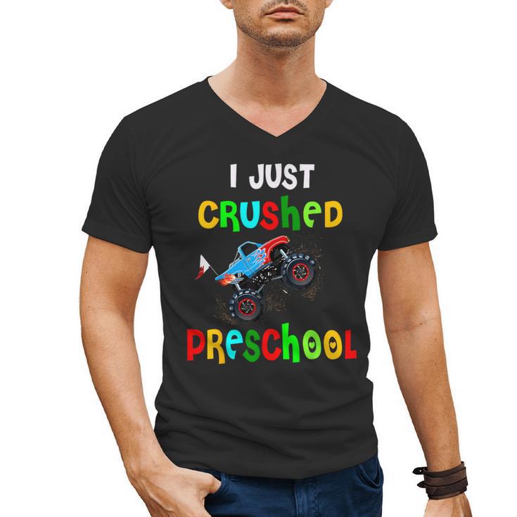 I Just Crushed Preschool Monster Graduation Men's V-Neck T-Shirt