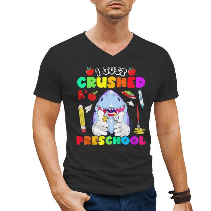 I Just Crushed Preschool Pre-K Preschoolers Graduation Men's V-Neck T-Shirt