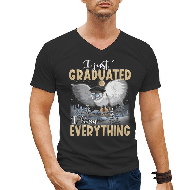 I Just Graduated I Know Everything Graduation Men's V-Neck T-Shirt