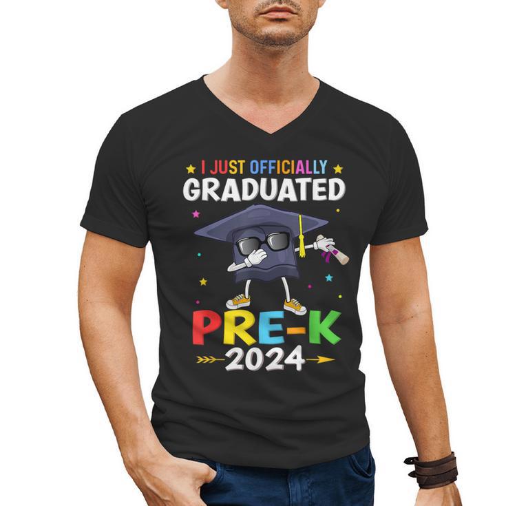 I Just Officially Graduated Pre k Graduation 2024 Pre-K Kids Men's V-Neck T-Shirt