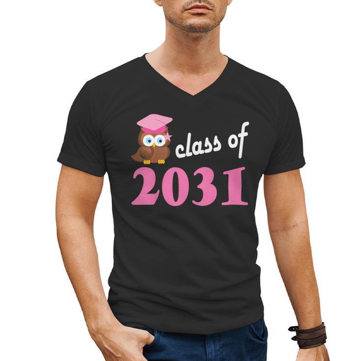 Kids Class Of 2031 Back To School Graduation T-Shirt Men's V-Neck T-Shirt