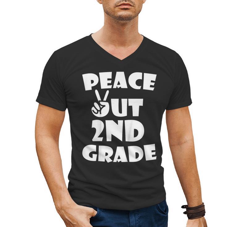 Kids Peace Out 2ND Grade For Graduation Men's V-Neck T-Shirt