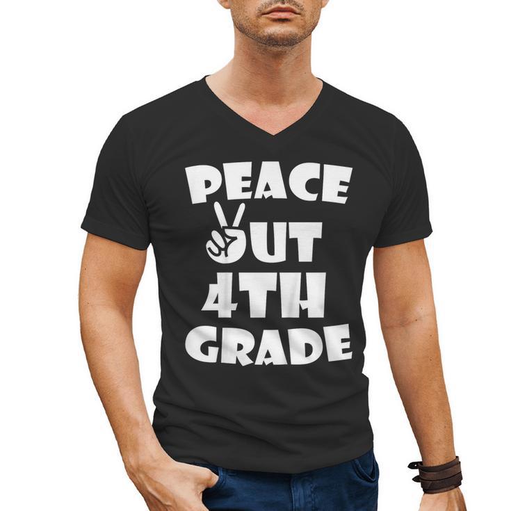 Kids Kids Peace Out 4th Grade For Graduation Men's V-Neck T-Shirt