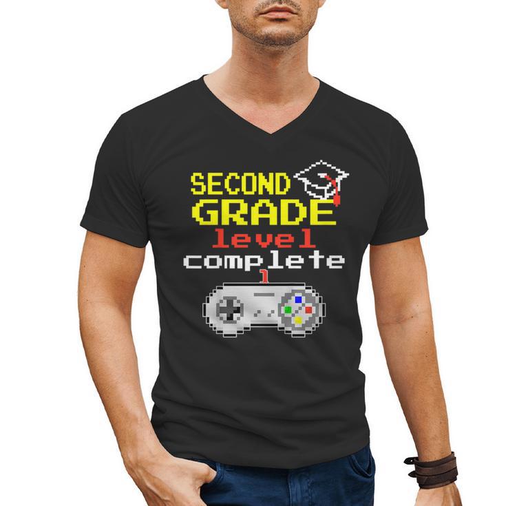 Kids Second Grade Graduation Video Game Shirt Men's V-Neck T-Shirt