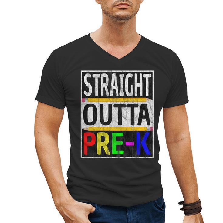 Kids Straight Outta Pre-K Graduation Men's V-Neck T-Shirt