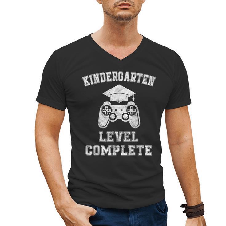 Kindergarten Level Complete Retro Graduation Video Gamer Men's V-Neck T-Shirt