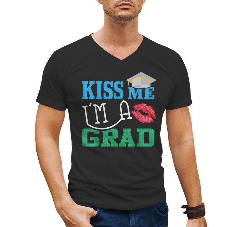 Kiss Me I'm A Grad 2018 Senior Graduation Men's V-Neck T-Shirt
